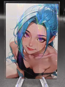 Jinx League Of Legends Holographic Anime Collectible Trading Card - Image 2