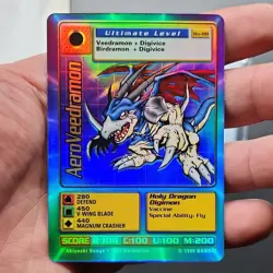 Bandai AeroVeedramon Bo-88 Holo Card Digimon TCG 1999 Standard English - Image 1