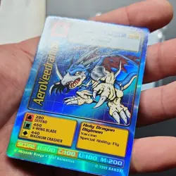 Bandai AeroVeedramon Bo-88 Holo Card Digimon TCG 1999 Standard English - Image 2