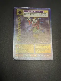 Digimon CCG Piedmon Bo-42 Holo 1st Edition Mega Card 1999 Bandai Vintage - Image 5