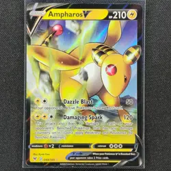 Ampharos V - 049/185 - Ultra Rare - Vivid Voltage - Pokemon Card - NM/M - Image 1
