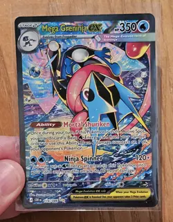 Mega Greninja ex SIR 116/086 Chaos Rising Special Illustration Rare Pokemon PSA - Image 1