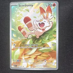 Pokemon TCG Scorbunny 225/217 Ascended Heroes Full Art English Pack Fresh - Image 1