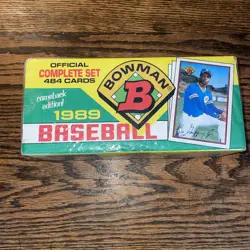 1989 Bowman Baseball MLB Factory Set Sealed Unopened Ken Griffey Jr. Rookie Card - Image 1