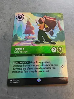 Goofy Set for Adventure (Epic) 2025 Disney Lorcana Fabled 211/204 Mint/Nm Foil - Image 1