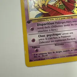 POKEMON ABRA FRENCH 1ST EDITION CARD 49/82 - Image 2