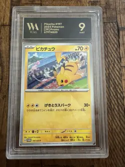 Pikachu Promo Graded WAG 9 Mint 197/SV-P Sv-P Promotional Cards Japanese - Image 1