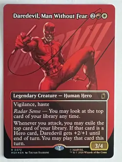 Daredevil, Man Without Fear (Borderless) (0372) ~ NM Foil ~ ~ MTG ~ - Image 1