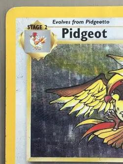 Pidgeot 8/64 Jungle Set Rare Holo Vintage Pokemon TCG Card Damaged - Image 3