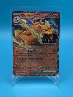 Pokemon TCG Charizard EX Scarlet & Violet SV 151 Double Holo Card 006/165 - Image 1