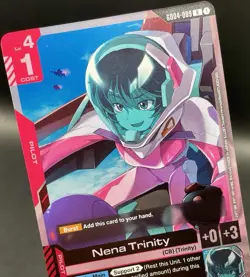 Nena Trinity GD04-089 R Phantom Aria Rare Foil New Gundam Card Game NM/M - Image 3