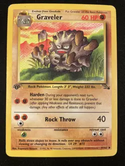 1st Edition Pokemon Fossil Lot 13 Cards - Golbat, Graveler, Zubat (LP/MP) - Image 3