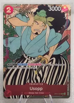 One Piece Card Game Usopp OP01-004 English Version 1st Anniversary Set - Image 1