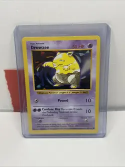 Pokemon Drowzee Base Set Shadowless 49/102 50 HP Common 1st Edition - Image 1