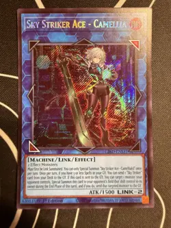 Sky Striker Ace - Camellia (SECRET RARE) L26D-ENS31 (NM) 1st Edition Yu-Gi-Oh! - Image 1