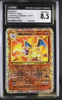 CGC 8.5 Charizard 3/110 Legendary (Collection) Reverse Holo Pokemon Card - Image 1