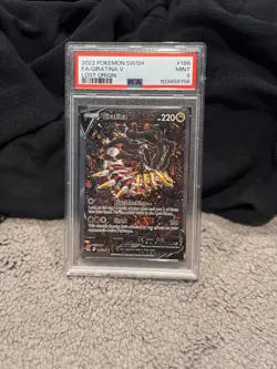 Pokemon PSA 9 2022 SWSH Lost Origin Giratina V 186/196 Full Art Holo - Image 1