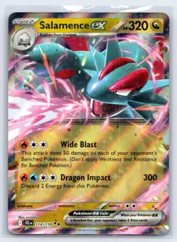 SALAMENCE EX 114/159 DOUBLE RARE JOURNEY TOGETHER POKEMON HOLO NEAR MINT - Image 1