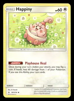 Happiny 161/214 Unbroken Bonds NM/M Pokemon - Image 1