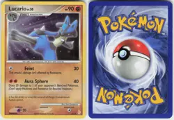 Lucario 3/11 Holo Common DP Trainer Kit: Manaphy & Lucario Pokemon Holo NM - Image 1
