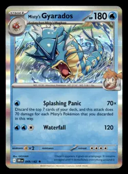 Misty's Gyarados (Non-holo) 49/182 Rare Deck Exclusives Pokemon Near Mint - Image 1