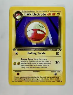 Dark Electrode 2000 Pokemon Team Rocket 1st Edition Uncommon #34/82 * Near Mint - Image 1