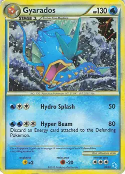 Gyarados 30/30 Holo Common HGSS Trainer Kit: Gyarados & Raichu Pokemon MP - Image 1