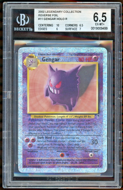 2002 Pokemon Legendary Collection Gengar 11/110 Reverse Holo Foil BGS 6.5 - Image 1