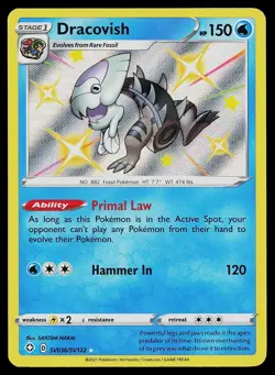Pokemon Card Shining Fates Shiny Vault Dracovish SV036/SV122 Rare Holo - Image 1