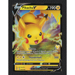 Pikachu V - 43/185 - Vivid Voltage - Battle Academy - Ultra Rare - Pokemon - LP - Image 1