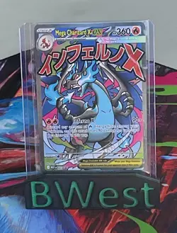 Mega Charizard X ex NM LP Full Art Promo 23 ME Mega Evolution MEP Pokemon TCG - Image 1