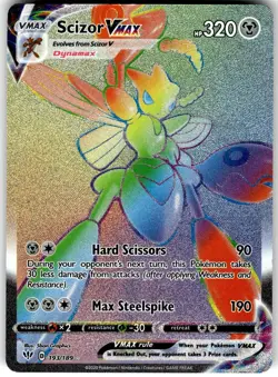Scizor VMAX 193/189 Darkness Ablaze Pokemon LP Fast Ship - Image 1