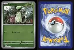 Chikorita 008/132 Mega Evolution Reverse Holo NM/M Pokemon - Image 3