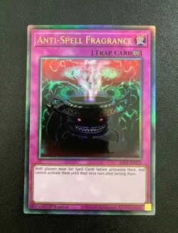 Yugioh Anti-Spell Fragrance RA02-EN076 Prismatic Ultimate Rare 1st Edition NM - Image 1