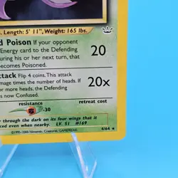 Crobat 4/64 Neo Revelation Holo Pokemon TCG - Image 4