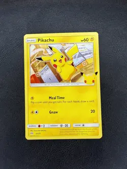 Pikachu 25/25 NON-HOLO Pokemon Card 25th Anniversary McDonalds Promo 2021 - Image 1