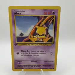 1999 Pokemon FRENCH ABRA Base Set 43/102 1st Edition MINT Gradable - Image 1
