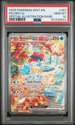 Pokemon Keldeo EX White Flare 167/086 PSA 10 - Image 1