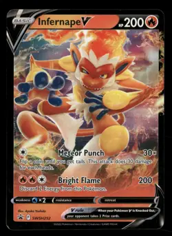 Infernape V - SWSH252 - Black Star Promo - Pokemon Card - NM/M - Image 1