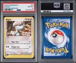 2003 Pokemon Ex Bagon Dragon Gencon Promo 50/97 PSA 8 Low Pop Rare - Image 3