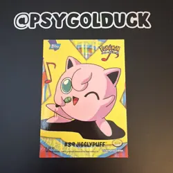Topps Pokemon - Jigglypuff Stick On Card - Series 2 - NON HOLO LP Ditto B36 - Image 1