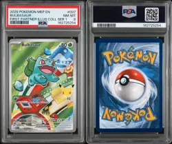 2026 Pokemon First Partner Bulbasaur #037 PSA 8 NM-MT Illustration Series 1 - Image 3