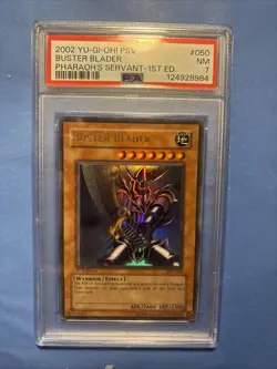 Yu-Gi-Oh! TCG Buster Blader PSV-050 Pharoah’s Servant 1st Edition PSA 7 NM - Image 1