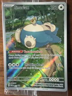 Snorlax SVP EN 051 Black Star Promo Scarlet & Violet Pokemon 151 Card - SEALED - Image 1