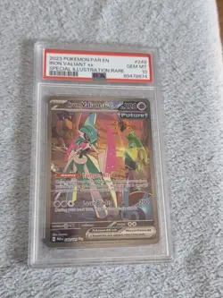 Iron Valiant EX 249/182 PSA 10 paradox Rift Pokemon Card Game - Image 2