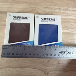 X2 Ultimate Guard Supreme UX Card Sleeves (80 Piece, Red And Transparent - Image 4