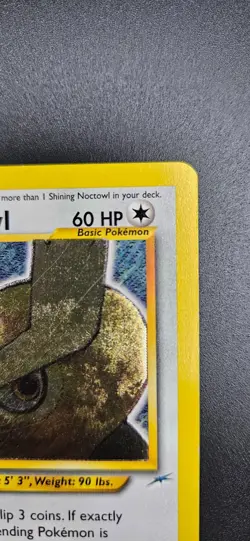Shining Noctowl 110/105 Pokemon Neo Destiny Unlimited Holo Rare Card WOTC - Image 4