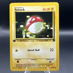Voltorb 69/82 1st Edition Team Rocket Near Mint NM/MT Pokemon Card Vintage Vtg - Image 1