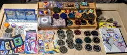 Pokemon Items Pins ,Coins, Dice, Energy Cards Stickers And More - Image 1