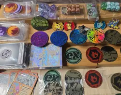 Pokemon Items Pins ,Coins, Dice, Energy Cards Stickers And More - Image 3